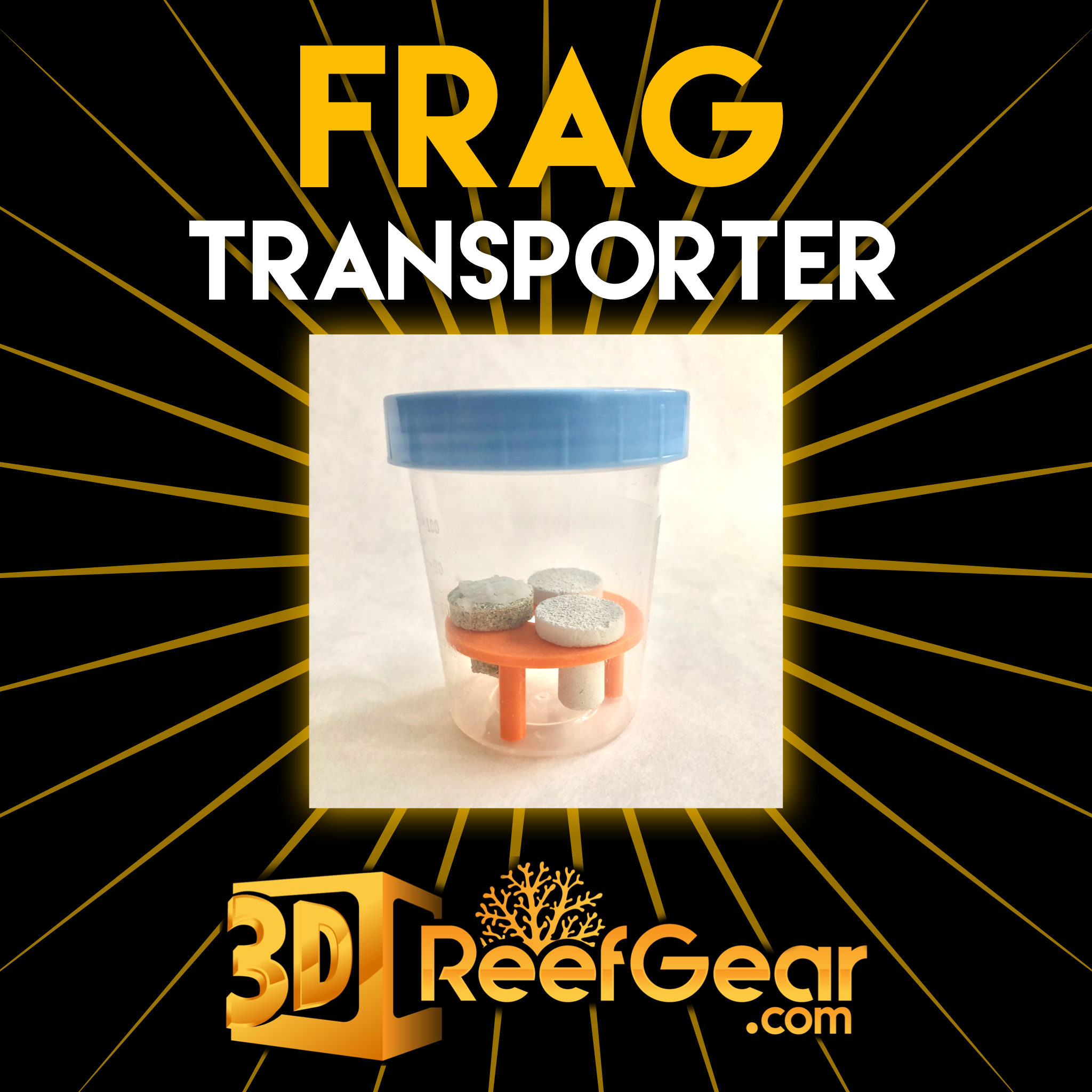 Frag Transporter - Version 2 - 3D Reef Gear